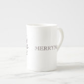 Wreater Persoonlijk Monogram Initiaal Porselein Kop (Voorkant rechts)