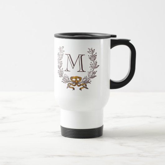 Wreater Persoonlijk Monogram Initiaal Reisbeker (Rechts)