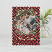 Wreater Red Buffalo Pset met kerstkaarten Feestdagenkaart (Staand voorkant)