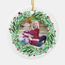 Wreatfoto-kerstversiering Keramisch Ornament