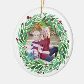 Wreatfoto-kerstversiering Keramisch Ornament (Links)