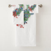 Wreath 2021 met kerst Ginger Jar  Bad Handdoek (Insitu)