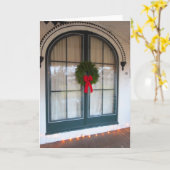 Wreath and Gingerbroodoorway - Martha's Vineyard Kaart (Gele Bloem)