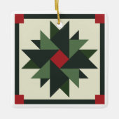 Wreath Barn Quilt Ornament (Voorkant)