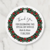 Wreath Bedankjes Labels (Voorkant)