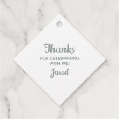 Wreath Blue Cross Communision Baptism Christening Bedankjes Labels (Achterkant)