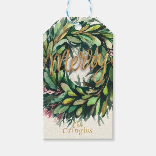 Wreath Cadeaulabel (Voorkant)