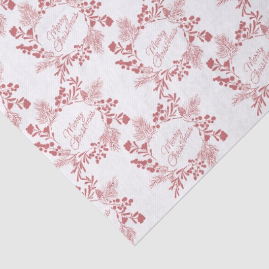 Wreath Christmas Tissue Paper – Elegant Wrap Tissuepapier (Detail)