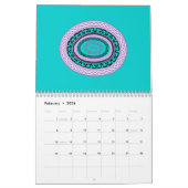 Wreath Circles calendar Kalender (Feb 2026)