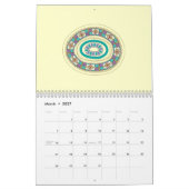 Wreath Circles calendar Kalender (Mar 2027)