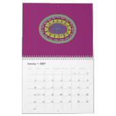 Wreath Circles calendar Kalender (Jan 2027)