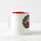 Wreath Coffee Mugs Tweekleurige Koffiemok (Voorkant links)