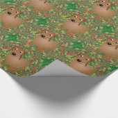 Wreath Dachshund Cadeaupapier (Hoek)