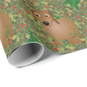 Wreath Dachshund Cadeaupapier (Rol Hoek)