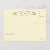 Wreath Decorated Snowman Briefkaart (Achterkant)