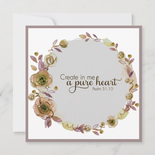 Wreath Flowers Greenery Floral Religious (Voorkant)