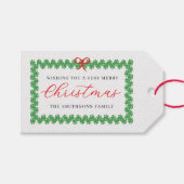 Wreath Framed Holiday  Cadeaulabel (Voorkant (Horizontaal))