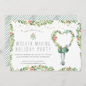 Wreath Making | Uitnodiging feestdag (Voorkant / Achterkant)