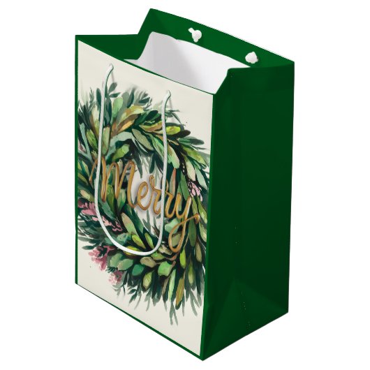 Wreath Medium Cadeauzakje (Voorkant Gekanteld)
