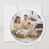 Wreath Merry kerst - Persoonlijke foto Feestdagenkaart (Achterkant)