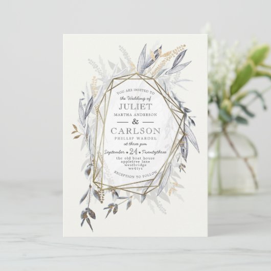 Wreath met ritssluiting Kaart (Staand voorkant)