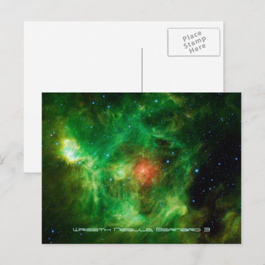 Wreath Nebula, Barnard 3, Melkweg Briefkaart (Voorkant / Achterkant)