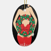 Wreath Oval Ornament (Links)