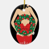 Wreath Oval Ornament (Voorkant)