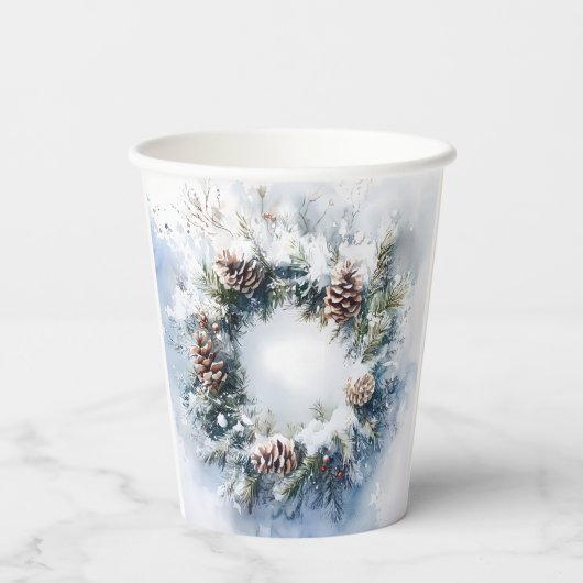 Wreath Papieren Bekers (Achterkant)