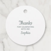 Wreath Pink Cross Communision Baptism Christening Bedankjes Labels (Achterkant)