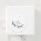 Wreath Pink Cross Communision Baptism Christening Bedankjes Labels (In situ)