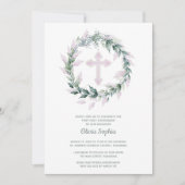 Wreath Pink Cross First Community Kaart (Voorkant)