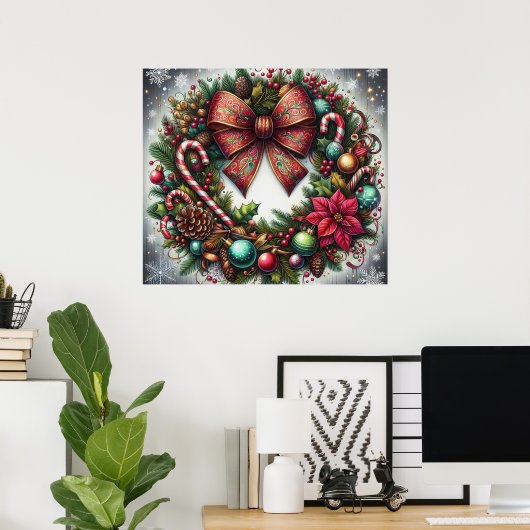 Wreath Poster (Thuiskantoor)