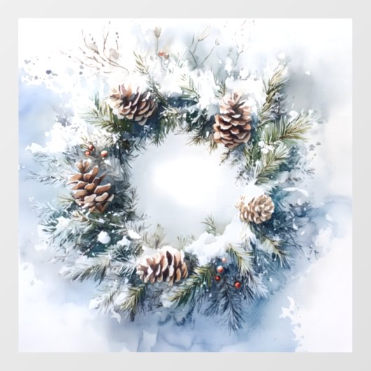 Wreath Raamsticker (Vel)