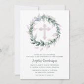 Wreath roze cross-first communiqués (Voorkant)