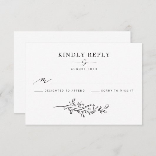 Wreath RSVP (Voorkant / Achterkant)