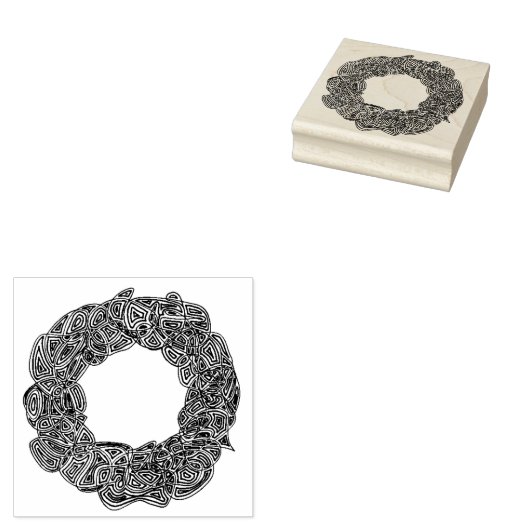 Wreath Rubberstempel (Gestempeld)