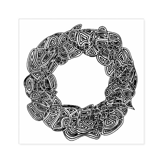 Wreath Rubberstempel (Afrduk)
