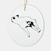 Wreathside Rest Keramisch Ornament (Links)