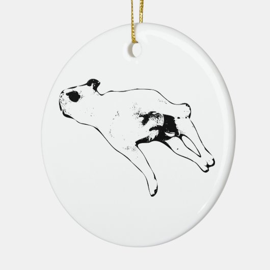 Wreathside Rest Keramisch Ornament (Links)