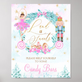 Wreatland Land van Sweets Nutkraker Birthday Sign Poster