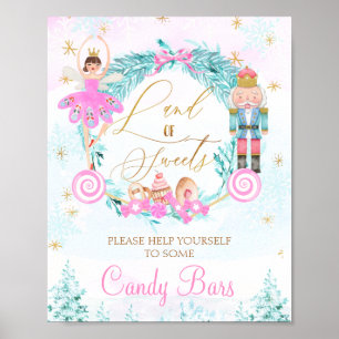 Wreatland Land van Sweets Nutkraker Birthday Sign Poster