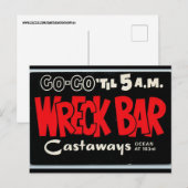 WRECK BAR DE CASTAWAYS MIAMI BEACH BRIEFKAARTEN (Voorkant / Achterkant)