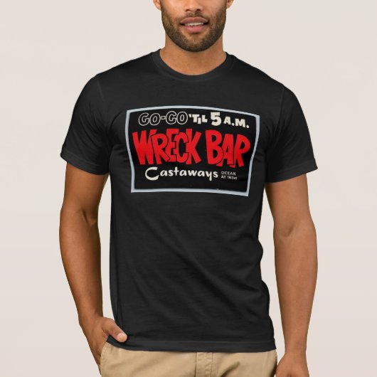 WRECK BAR DE CASTAWAYS MIAMI BEACH T-SHIRS T-SHIRT (Voorkant)