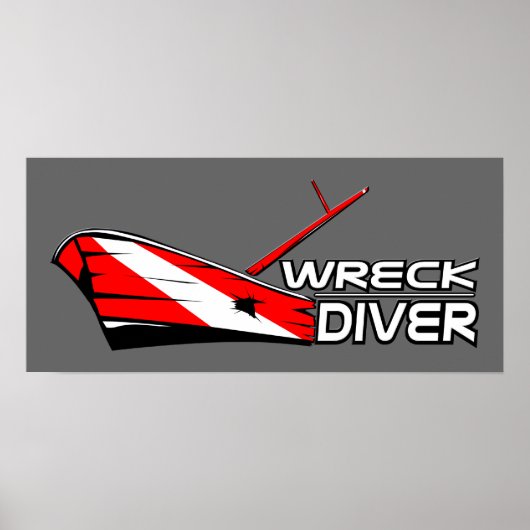 Wreck Diver-Poster Poster (Voorkant)