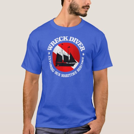 Wreck Diver (Ship)(r) T-shirt (Voorkant)