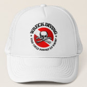 Wreck Diving (schedel) Trucker Pet (Voorkant)