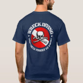 Wreck Diving (Skull) Schuif T-shirt (Achterkant)