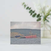 Wreck van de baan C Briefkaart (Staand voorkant)