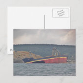 Wreck van de baan C Briefkaart (Voorkant / Achterkant)